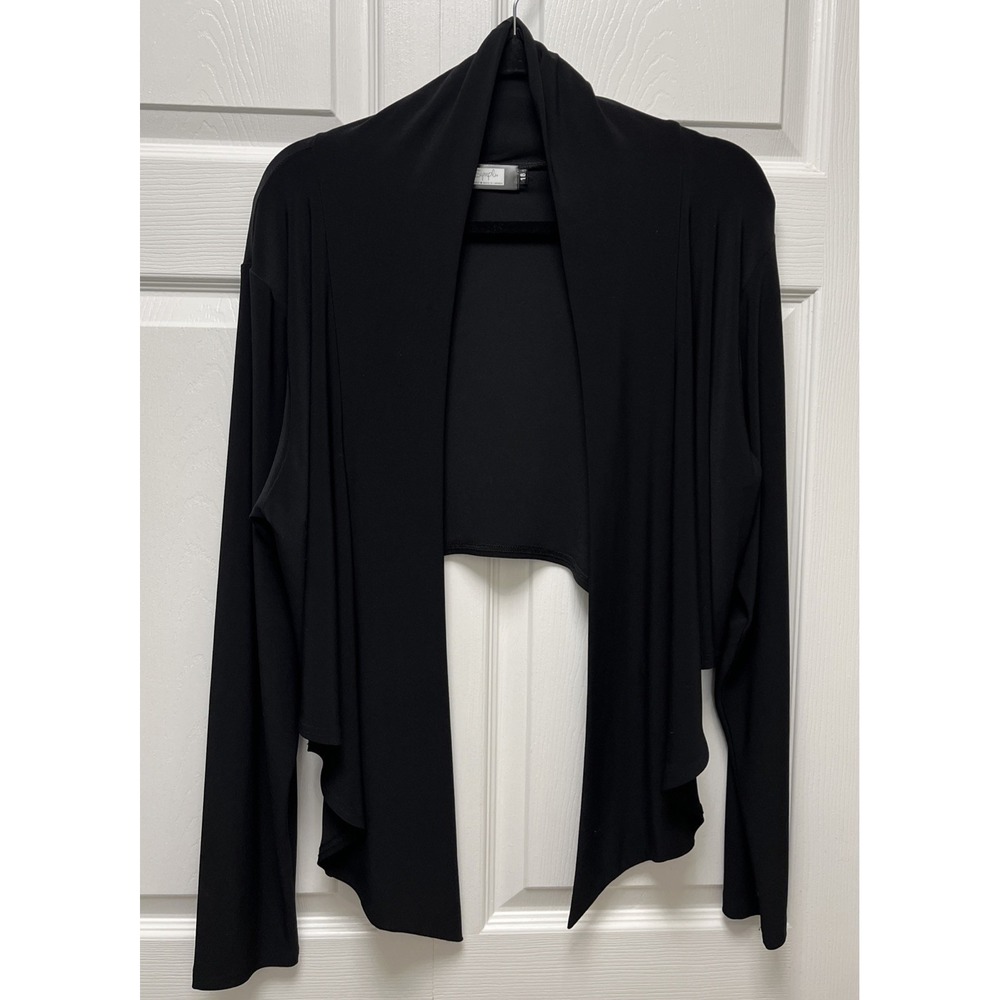 Simpli Black Womens Plus Size  18  Open Front Cardigan Urban  Shrug